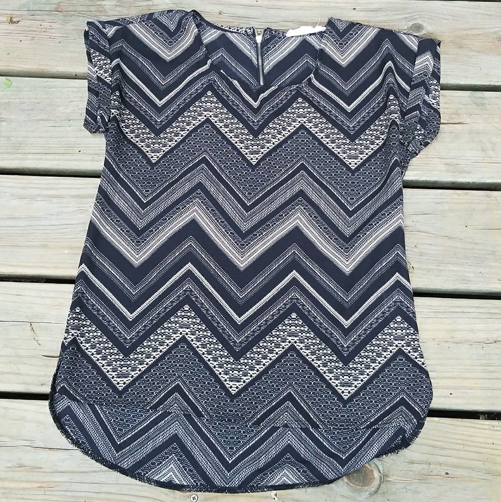 Pink republic black and tan blouse